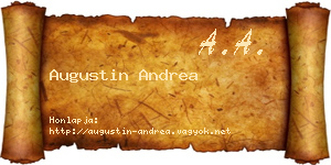 Augustin Andrea névjegykártya
